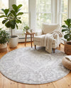 Cambridge Classics Collection Area Rug -  Magdalene (Ivory) Round Ivory  lifestyle 61