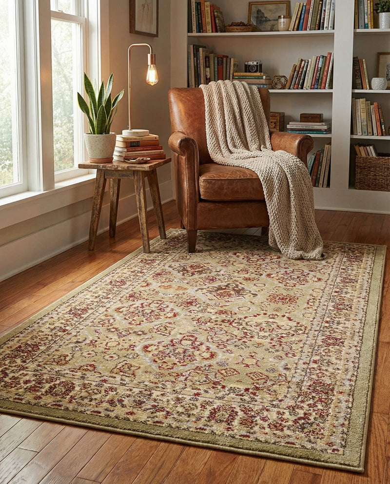 Jaipur Elegance Collection Area Rug -  Sawai Rectangle Light Green  lifestyle 15