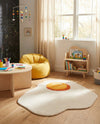 Whimsy Wonders Wool Collection Area Rug -  Dune Round White  lifestyle 7