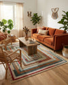 Outdoor Marrakesh Collection Area Rug -  Ouarzazate Rectangle Multi Beige  lifestyle 25