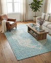 Dover Terrace Collection Area Rug - Marina (Aqua) Rectangle Aqua  lifestyle 19