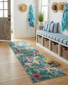 Sorrento Shores Collection Area Rug - Positano Runner Navy Blue  lifestyle 48