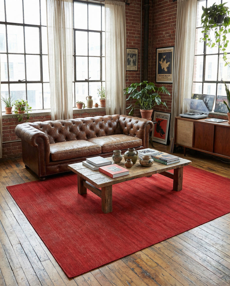 Soho Elegance Collection Area Rug - Chelsea (Burgundy) Rectangle Burgundy  lifestyle 22