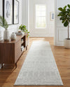 Marrakesh Lattice Collection Area Rug - Casablanca (Light Gray) Runner Light Gray  lifestyle 65
