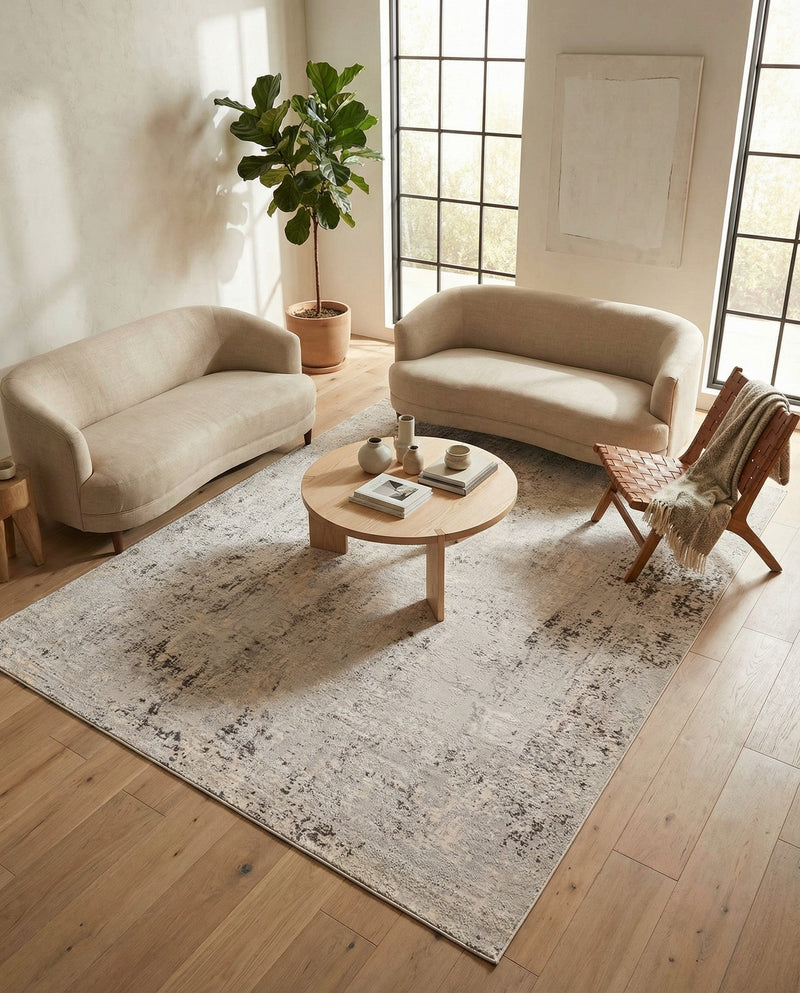 Aegean Elegance Collection Area Rug -  Paros Rectangle Gray  lifestyle 14
