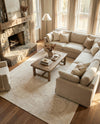 Bloomsbury Elegance Collection Area Rug - Mayfair Rectangle Ivory  lifestyle 51
