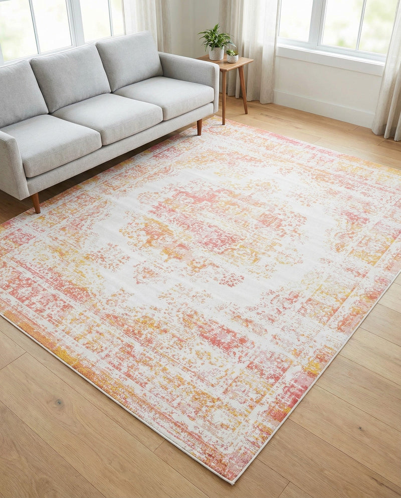 Geneva Terrace Collection Area Rug -  Vevey Rectangle Ivory  lifestyle 28