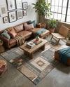 Savannah Sojourn Collection Area Rug -  Tsavo Square Multi  lifestyle 59