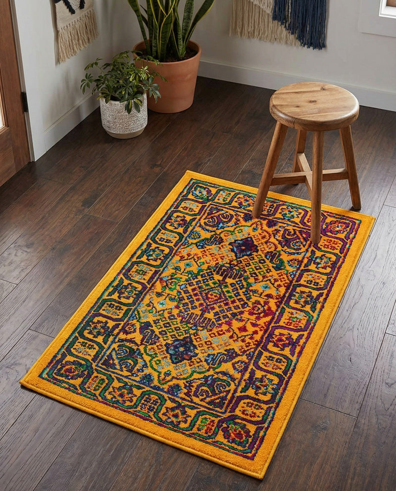 Caribbean Cove Collection Area Rug -  Mustique Rectangle Multi  lifestyle 28