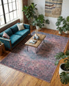 Zahara Oasis Collection Area Rug -  Agadir Rectangle Antique Rust Red  lifestyle 5