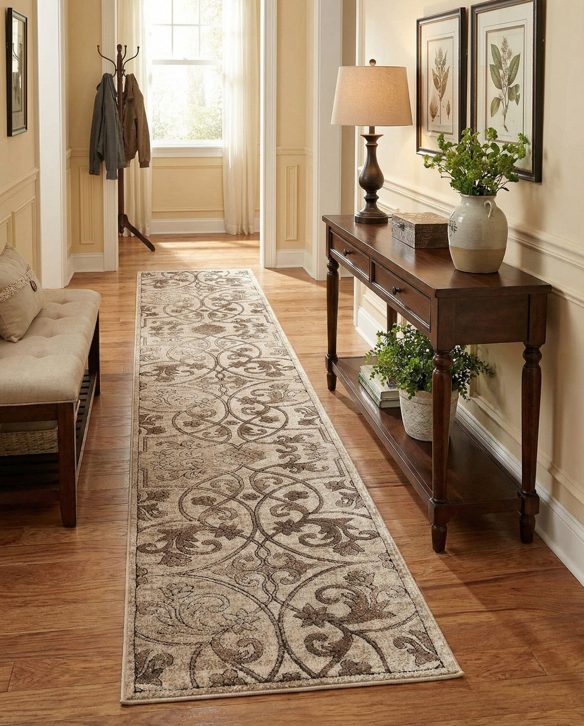 Andes Summit Collection Area Rug -  Merida Runner Dark Beige  lifestyle 106