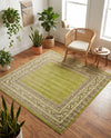 Soho Elegance Collection Area Rug -  Mercer (Green) Square Green  lifestyle 60