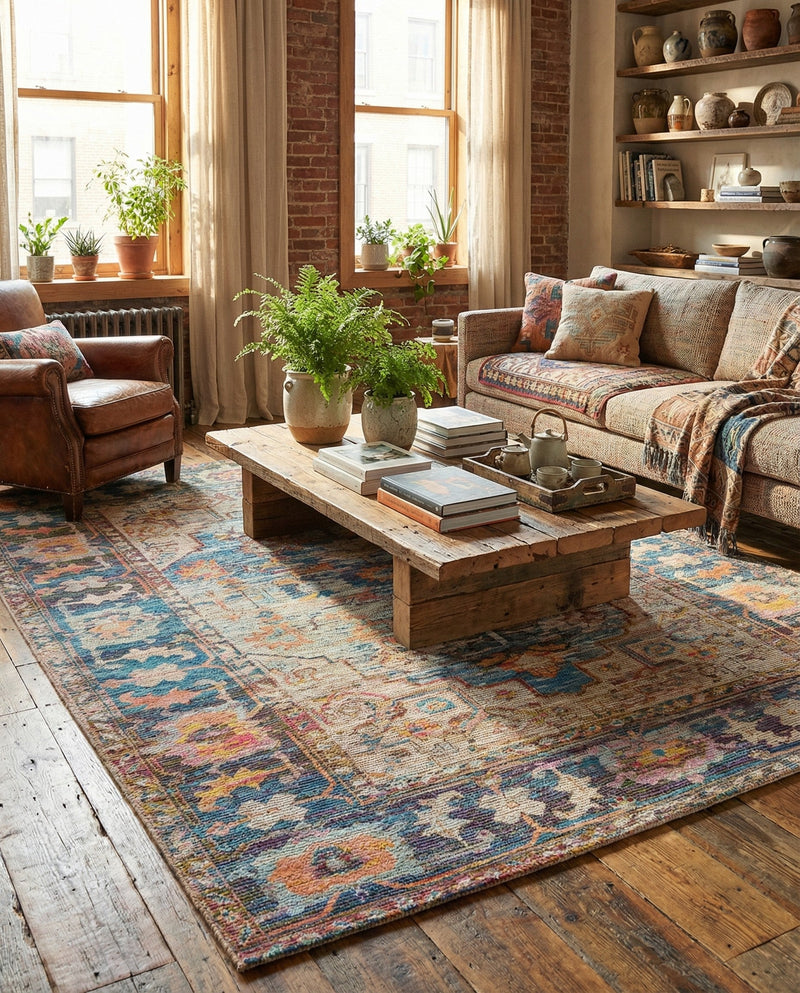 Savannah Threads Collection Area Rug -  Atacama Rectangle Multi  lifestyle 18