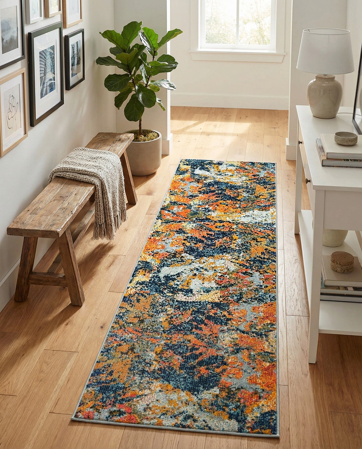 Colorburst Oasis Collection Area Rug -  Chroma Runner Multi  lifestyle 83