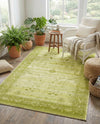 Horizon Collection Area Rug -  Apex (Light Green) Rectangle Light Green  lifestyle 18