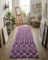 Marrakech Lattice Collection Area Rug - Medina (Violet) Runner Violet  lifestyle 28
