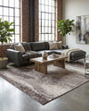 Copenhagen Edge Collection Area Rug - Nyhavn Rectangle Black  lifestyle 75