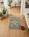 Savannah Soiree Collection Area Rug - Serengeti (Green) Rectangle Green  lifestyle 5