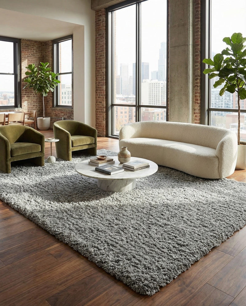 Eternal Plush Oasis Collection Area Rug -  Tranquility (Ash) Rectangle Ash  lifestyle 23