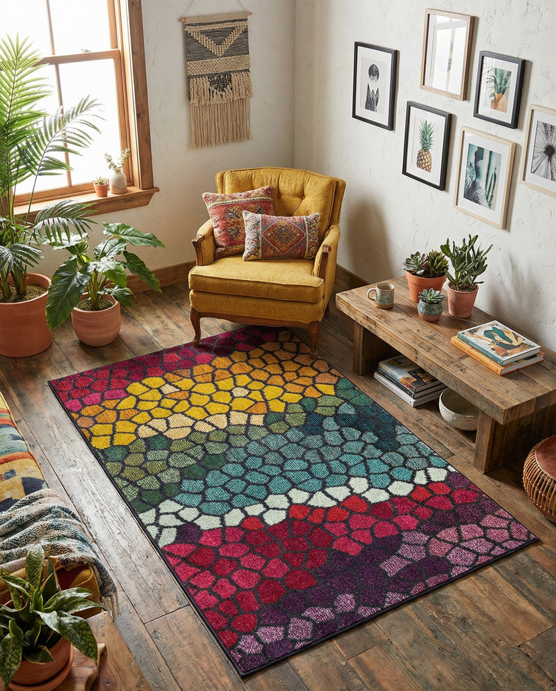 Marrakesh Elegance Collection Area Rug -  Melilla Rectangle Multi  lifestyle 3