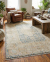 Bazaar Chic Collection Area Rug -  Kenitra Rectangle Blue and Ivory  lifestyle 12