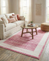 Metro Heights Collection Area Rug -  Park Rectangle Pink  lifestyle 22