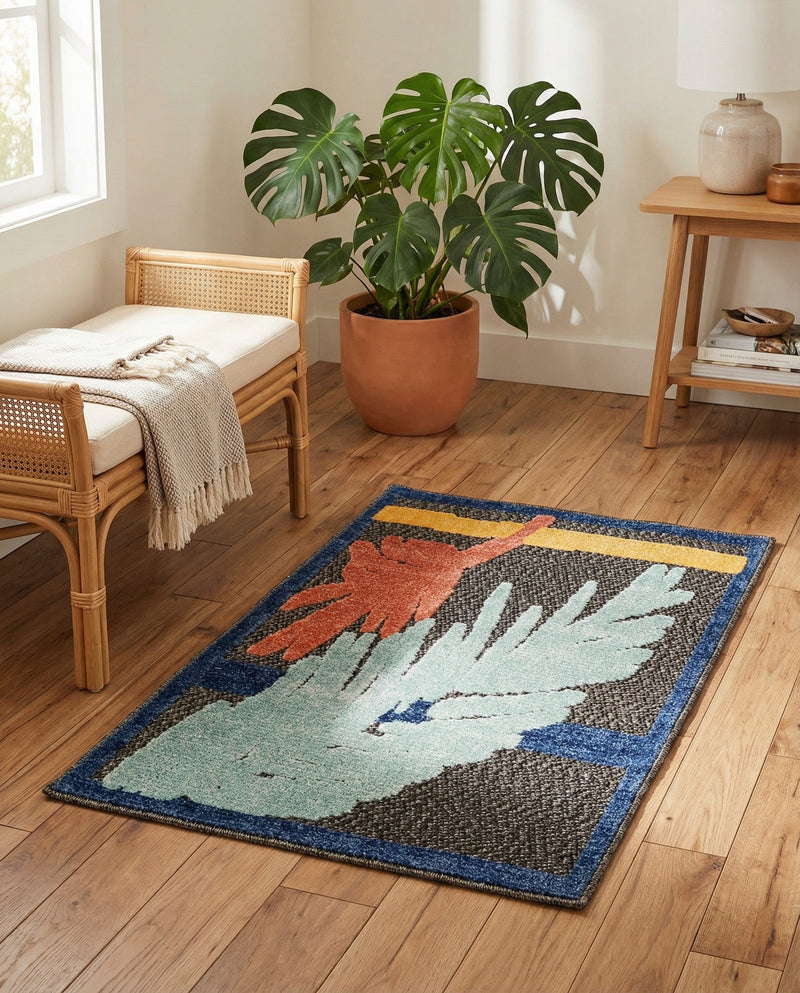 Caribbean Terrace Collection Area Rug - Antigua Rectangle Charcoal  lifestyle 37