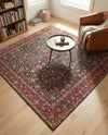 Bazaar Chic Collection Area Rug -  Tangier Square Navy Blue  lifestyle 44
