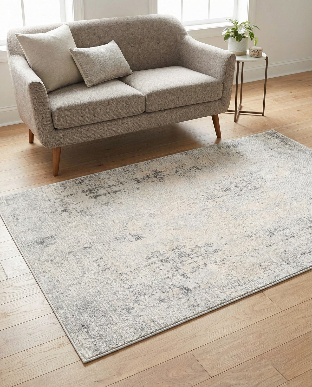 Aegean Elegance Collection Area Rug -  Ithaca Rectangle Gray  lifestyle 31