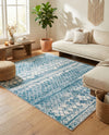 Dresden Elegance Collection Area Rug -  Zittau Rectangle Blue  lifestyle 28