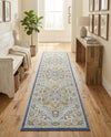 Savannah Series Collection Area Rug - Charleston (Sky blue) Runner Sky blue  lifestyle 41