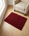 Plush Oasis Collection Area Rug - Serenity (Cherry Red) Rectangle Cherry Red  lifestyle 32
