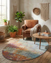 Arcadia Rugs Collection Area Rug -  Avalon Oval Multi  lifestyle 72