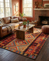 Safari Escape Rugs Collection Area Rug -  Kalahari Rectangle Multi  lifestyle 48
