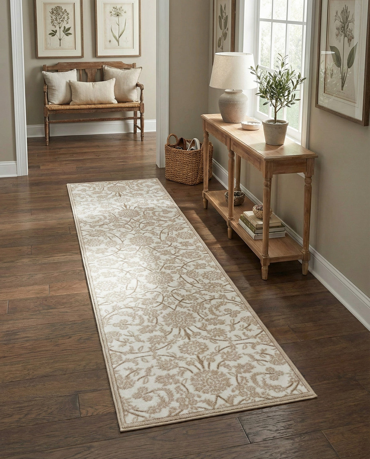 Andes Summit Collection Area Rug -  Chimborazo Runner Snow White  lifestyle 139
