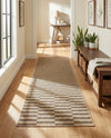 Sahara Sands Collection Area Rug -  Akhetaten Runner Natural and Brown  lifestyle 45