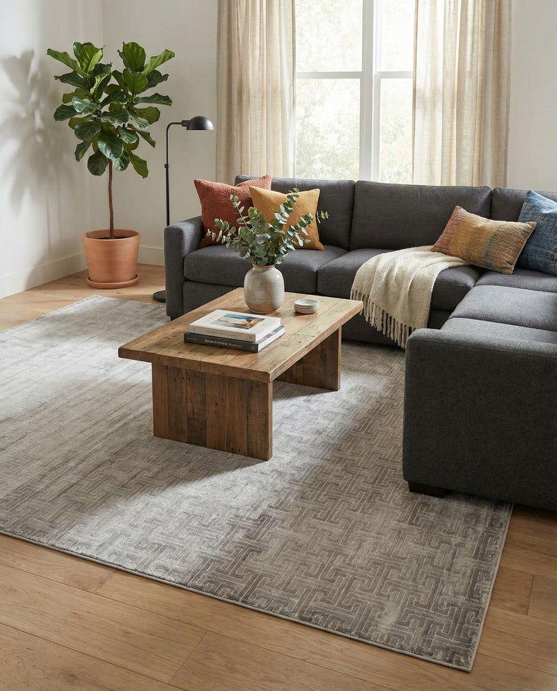 Metro Heights Collection Area Rug -  Hamilton Rectangle Gray  lifestyle 22