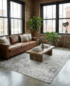 Riviera Elegance Collection Area Rug - Antibes (Gray) Rectangle Gray  lifestyle 8