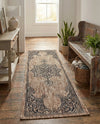 Patio Heritage Collection Area Rug -  Charleston (Beige) Runner Beige  lifestyle 57