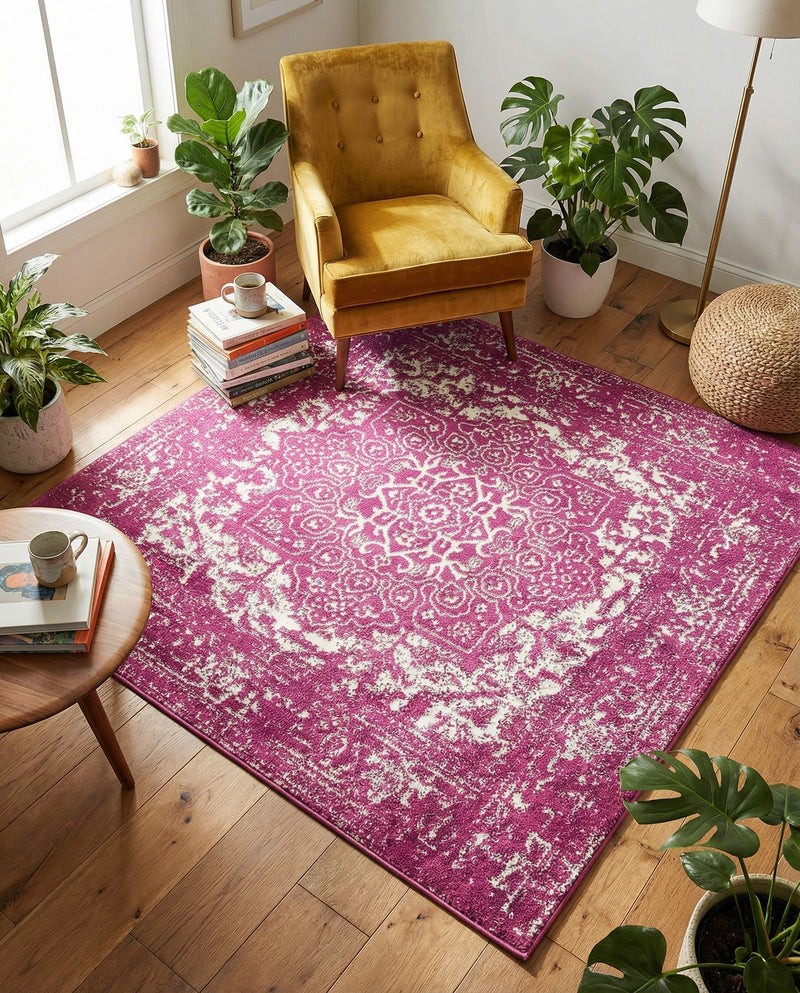 Georgetown Rugs Collection Area Rug - Dupont (Purple) Square Purple  lifestyle 54