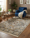Persian Elegance Collection Area Rug -  Shiraz Rectangle Ivory  lifestyle 11