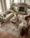 Andes Summit Collection Area Rug -  Merida Rectangle Dark Beige  lifestyle 15
