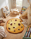 Whimsy Wonders Wool Collection Area Rug -  Lagoon Round Light Brown  lifestyle 8
