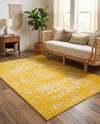 Georgetown Rugs Collection Area Rug - Dupont (Yellow) Rectangle Yellow  lifestyle 17