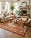 Savannah Soiree Collection Area Rug -  Everglade (Rust Red) Rectangle Rust Red  lifestyle 15