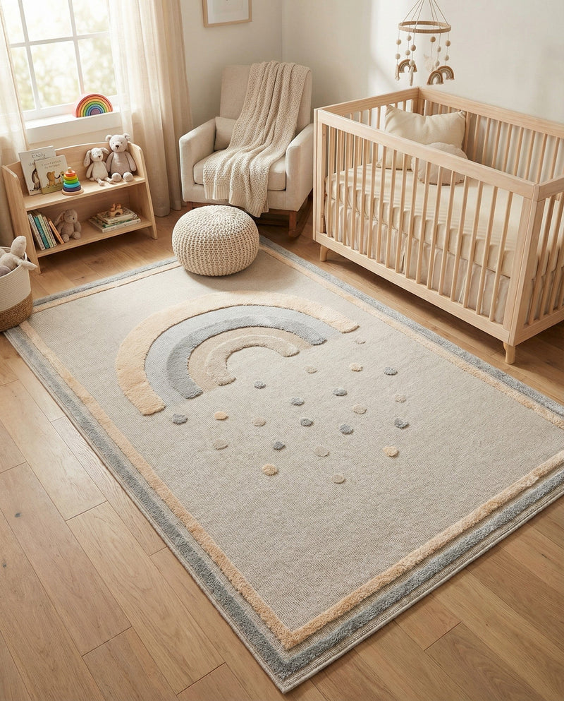 Wonder Tykes Collection Area Rug -  Frolicfield Rectangle Multi  lifestyle 14
