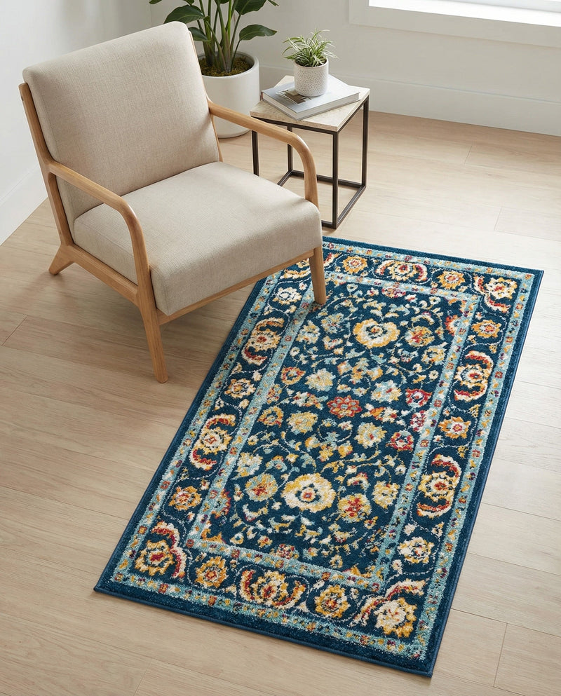 Adriana Terrace Collection Area Rug -  Positano (Navy Blue) Rectangle Navy Blue  lifestyle 21