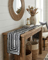 Woven Udaipur Collection Area Rug - Jaipur Table Runner Black and White  lifestyle 64