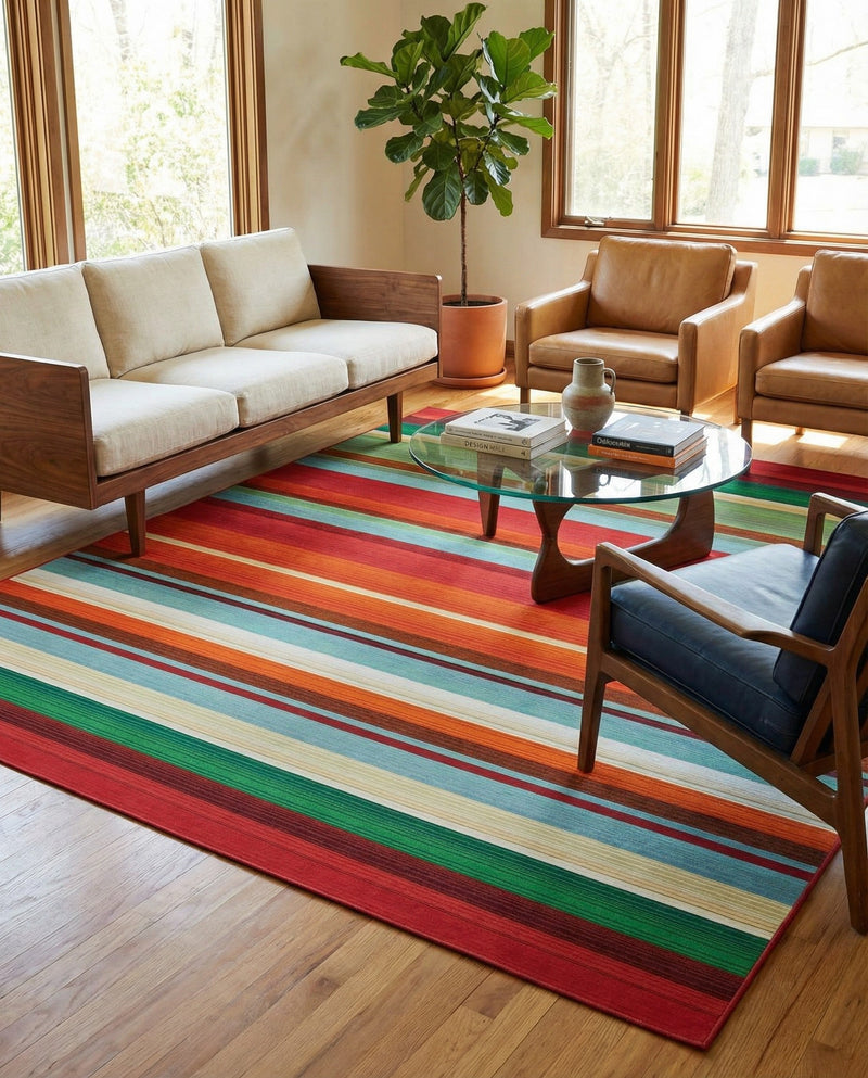 Urban Terrace Collection Area Rug -  Canopy Rectangle Multi  lifestyle 6