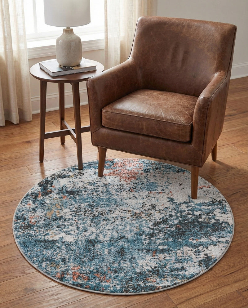 Dresden Elegance Collection Area Rug -  Seiffen Round Multi  lifestyle 53